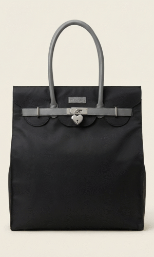 Tote N° 001. black grey